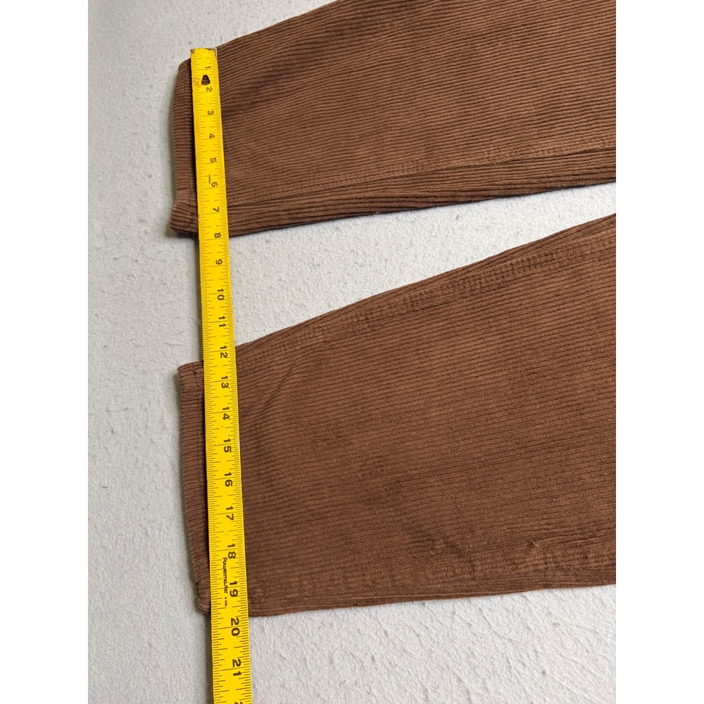 Empyre Corduroy Pants Womens 4 Brown Skate Y2K High Waisted Straight Leg - Picture 9 of 12
